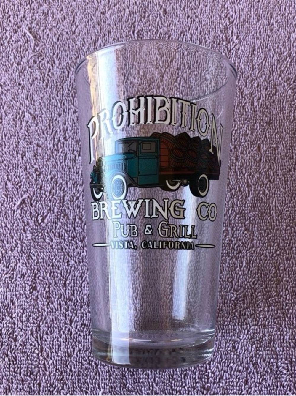 Prohibition Brewing Co. Pub & Grill Glass Cup